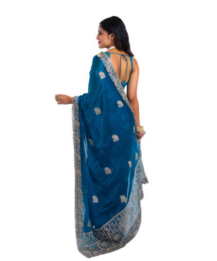 Designer Party Wear Saree - Image 2