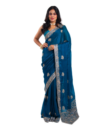 Designer Party Wear Saree - Image 3