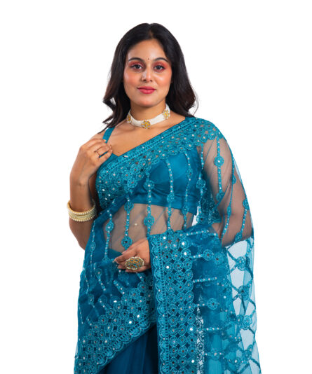 Georgette Printed Saree - Image 5