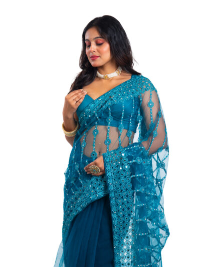 Georgette Printed Saree - Image 6