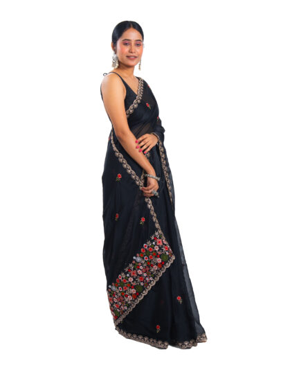 Fancy Embroidery Saree - Image 8