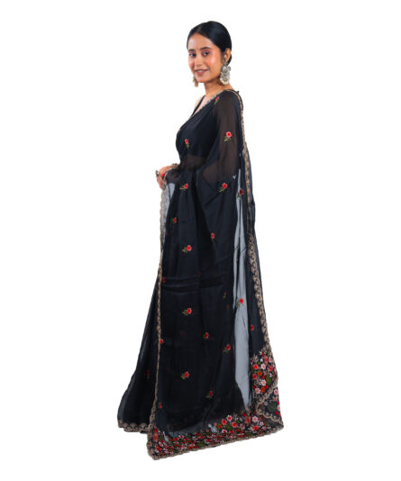 Fancy Embroidery Saree - Image 5