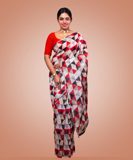 Elegant Cotton Dual Shaded Saree - Image 6
